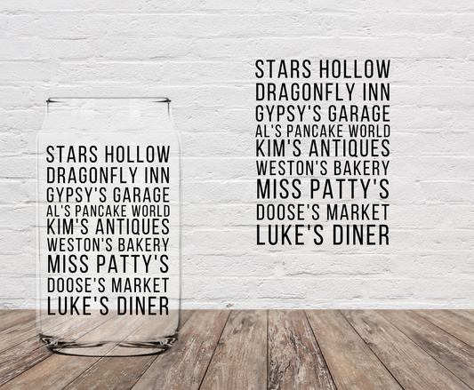 Stars Places 4" UV DTF