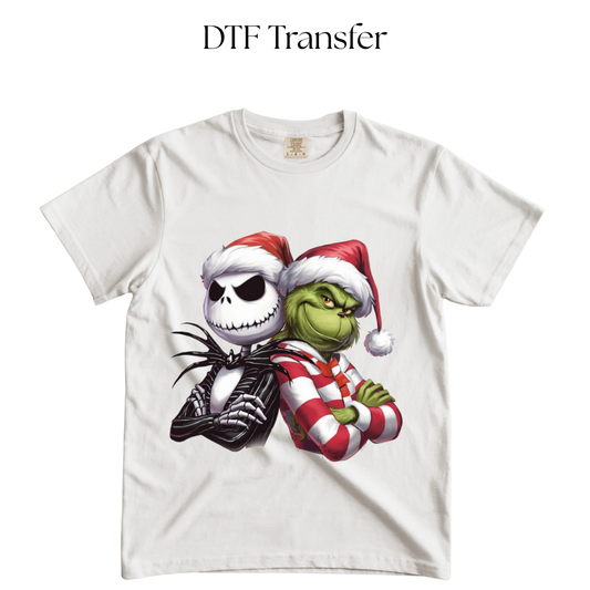 Jack and Green Monster DTF Transfer