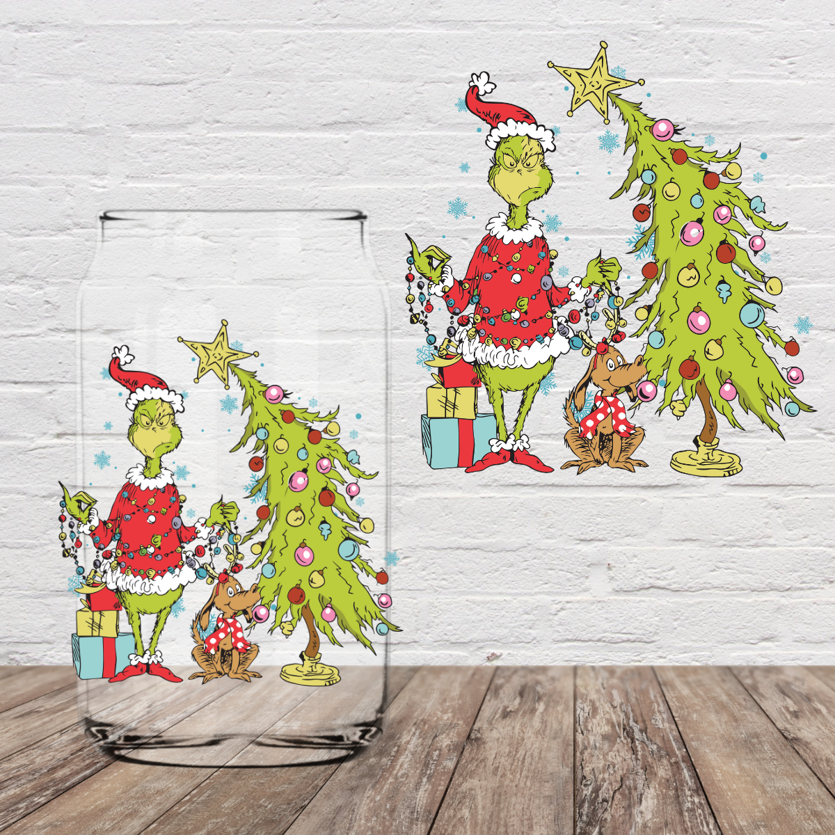 Green Monster Tree 4" UV DTF