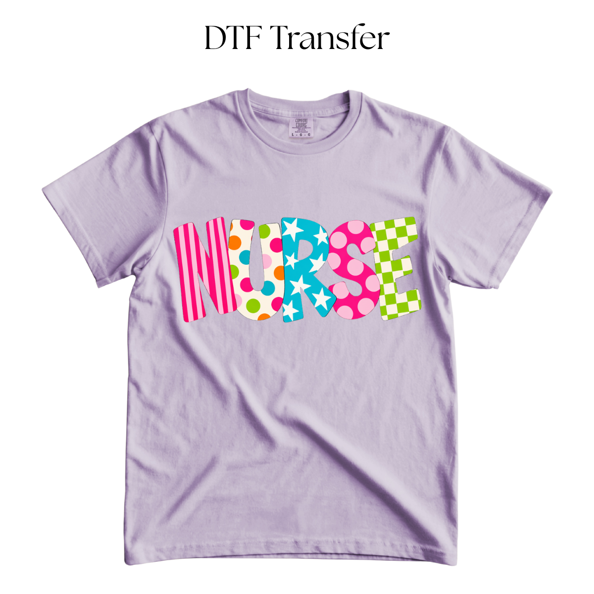 Colorful Nurse DTF Transfer