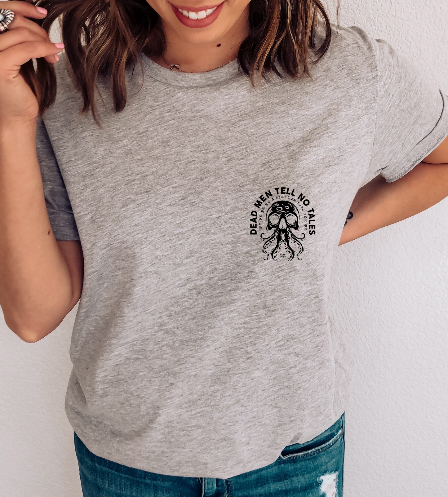 Dead Men Tell No Tales (BLACK) SINGLE COLOR DTF TRANSFER