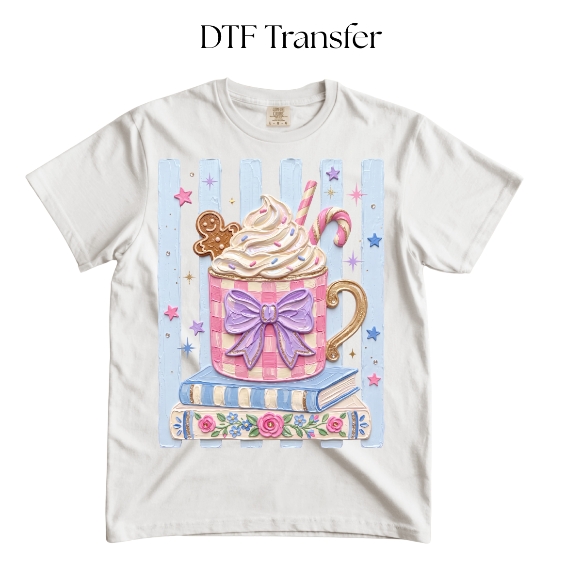 Christmas Pink Mug DTF Transfer