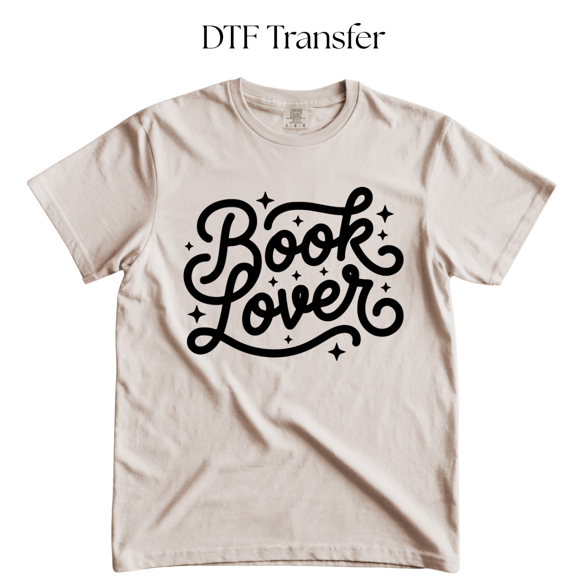 Book Lover Single Color DTF Transfer
