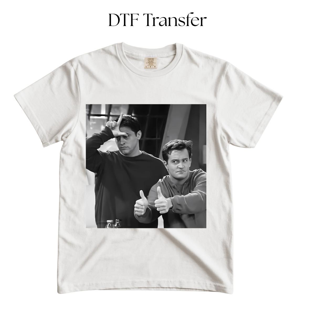 Friends Black & White DTF Transfer
