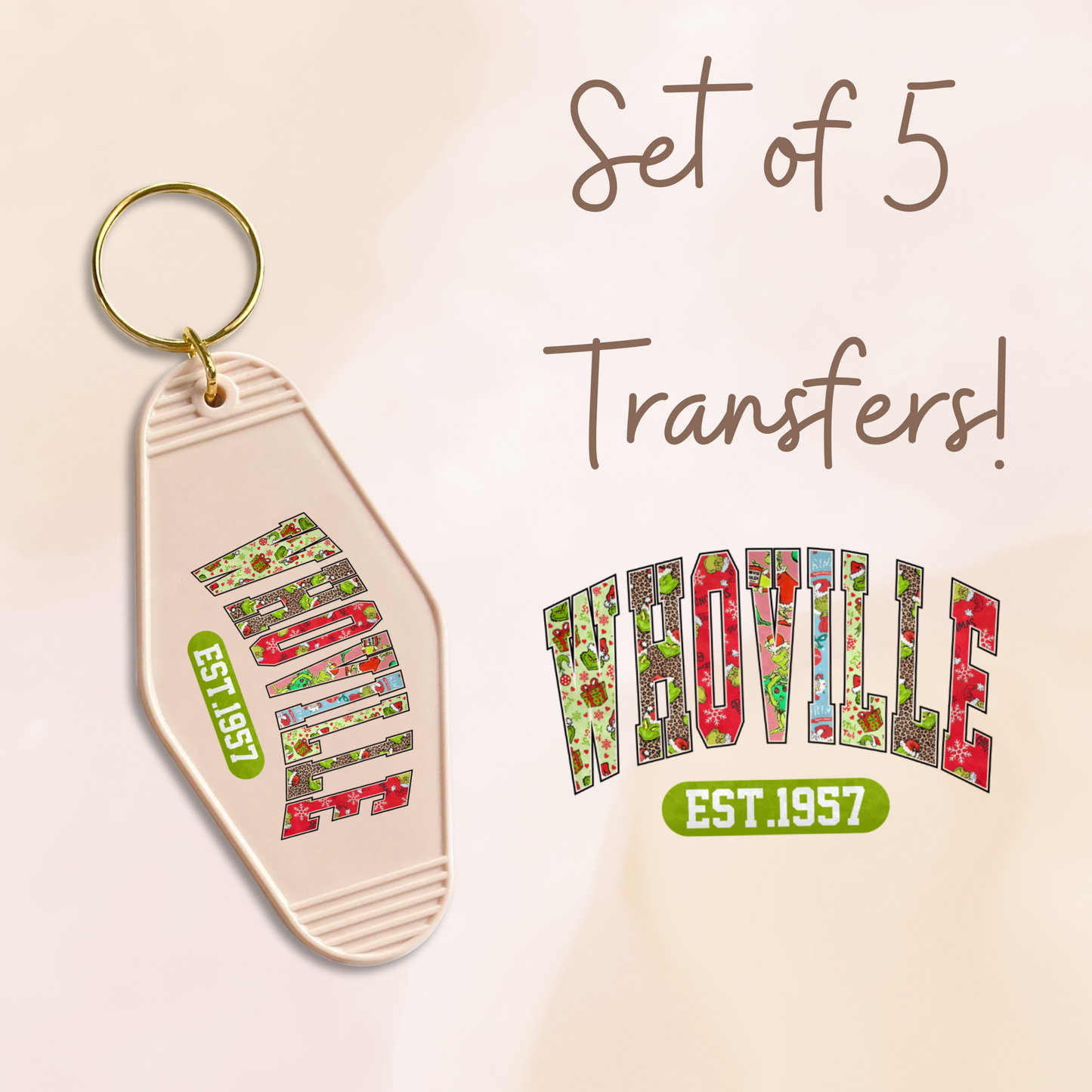 GOOD Whoville MOTEL KEYCHAIN Transfer