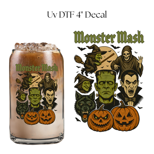 Monster Mash 4” UV DTF Decal