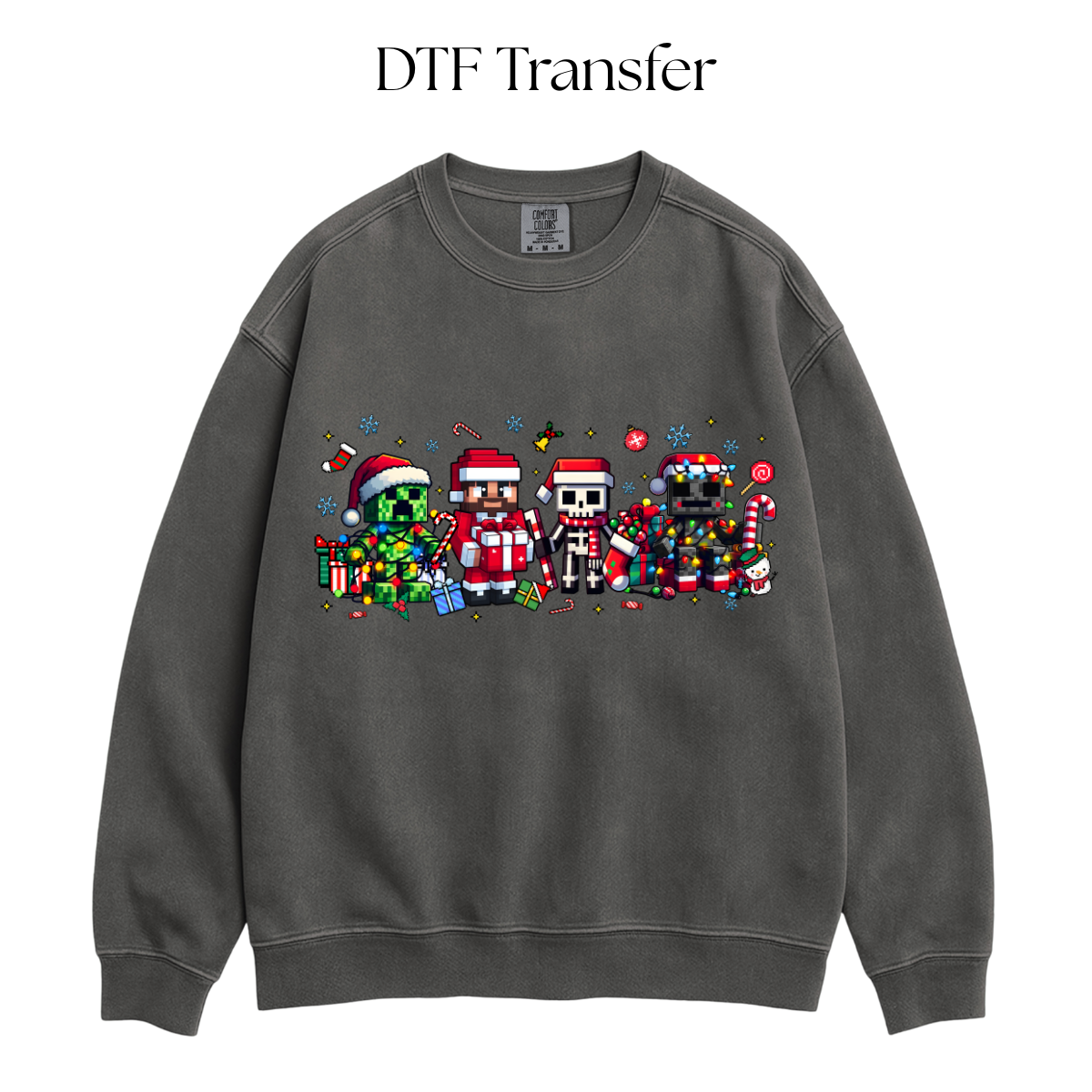 Christmas Mine Game DTF Transfer