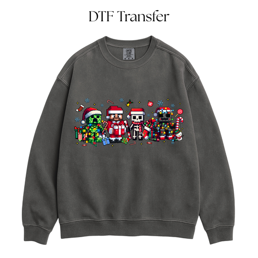 Christmas Mine Game DTF Transfer