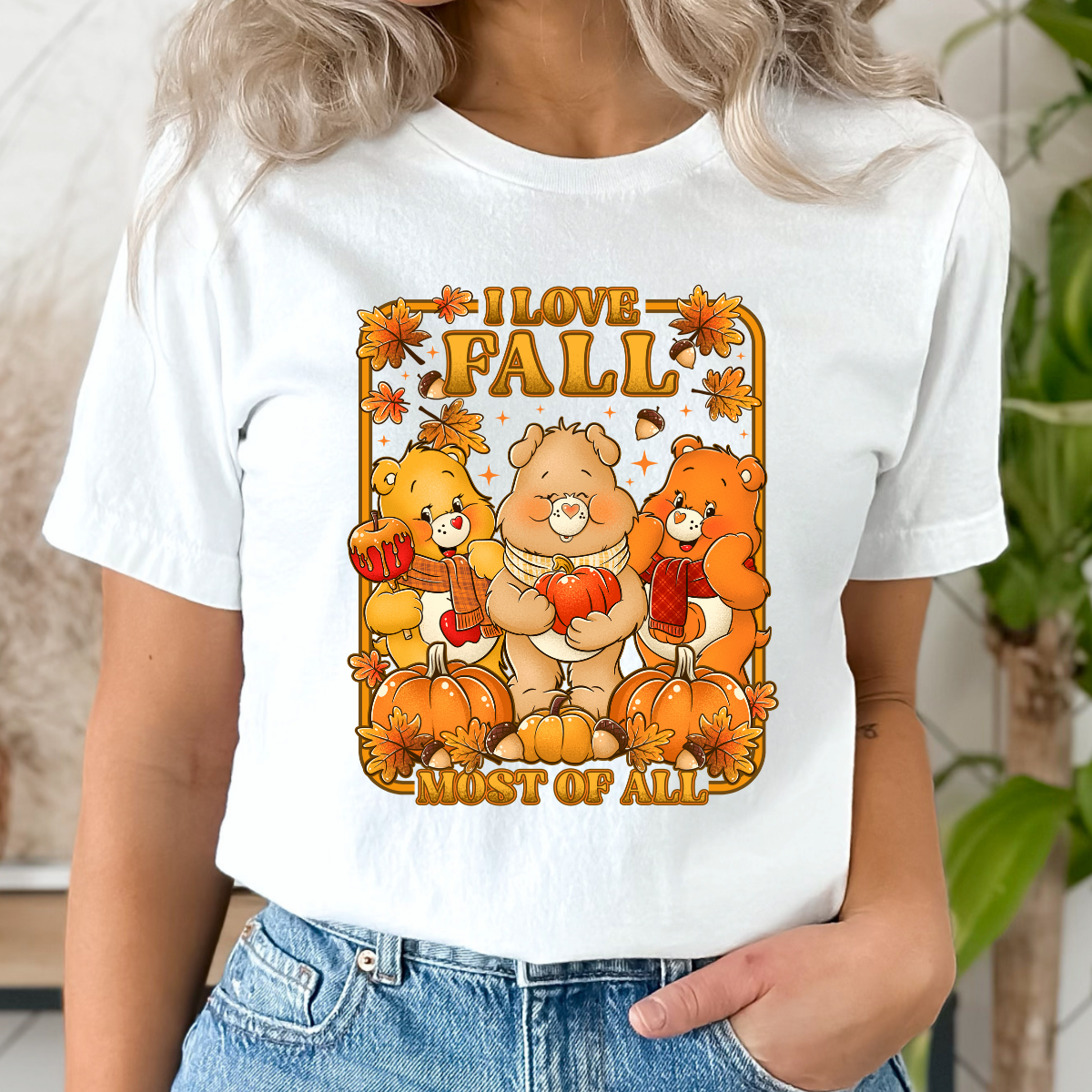 I Love Fall Bear DTF TRANSFER