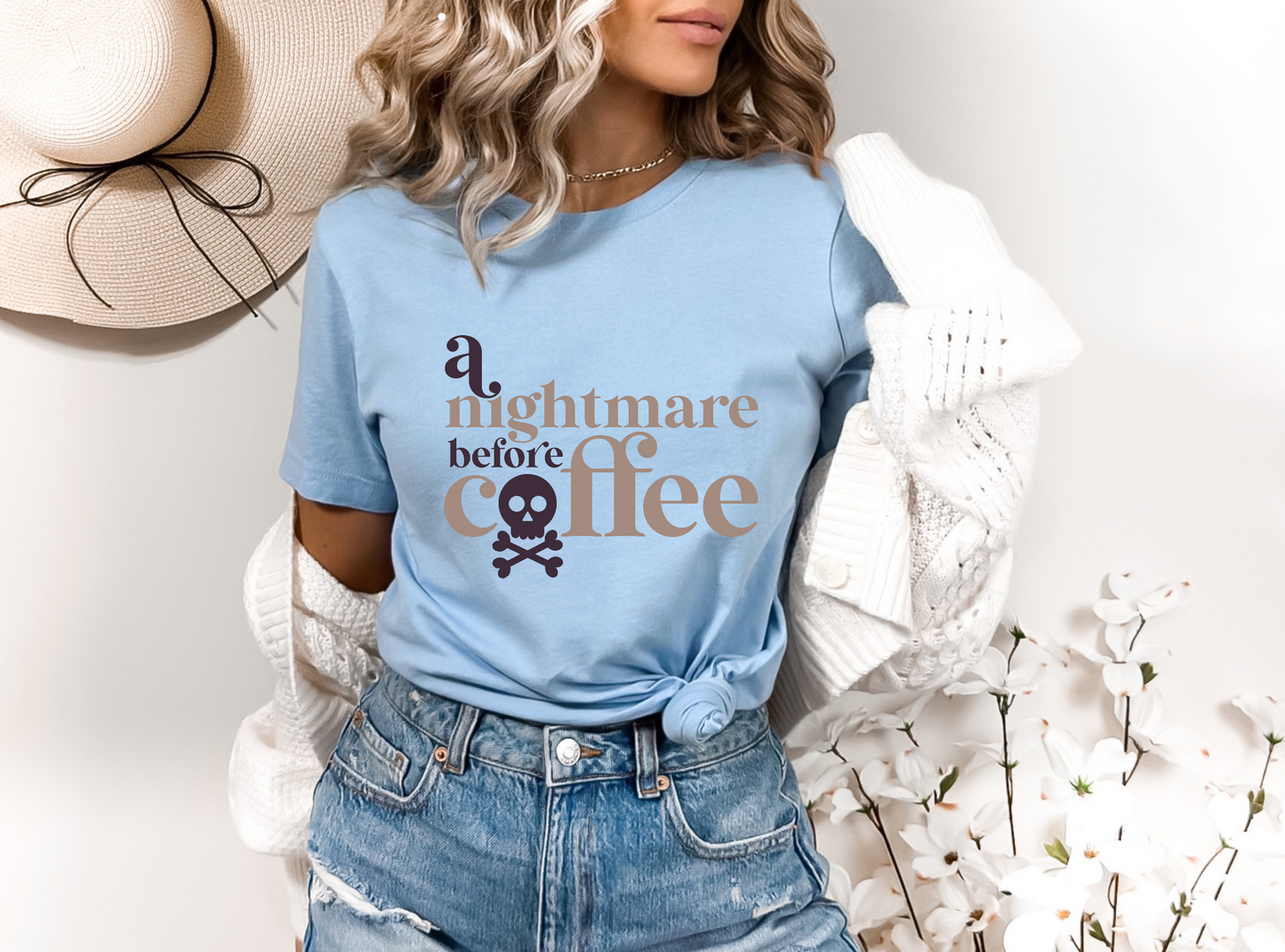 A Nightmare Before Coffee DTF LAST CHANCE