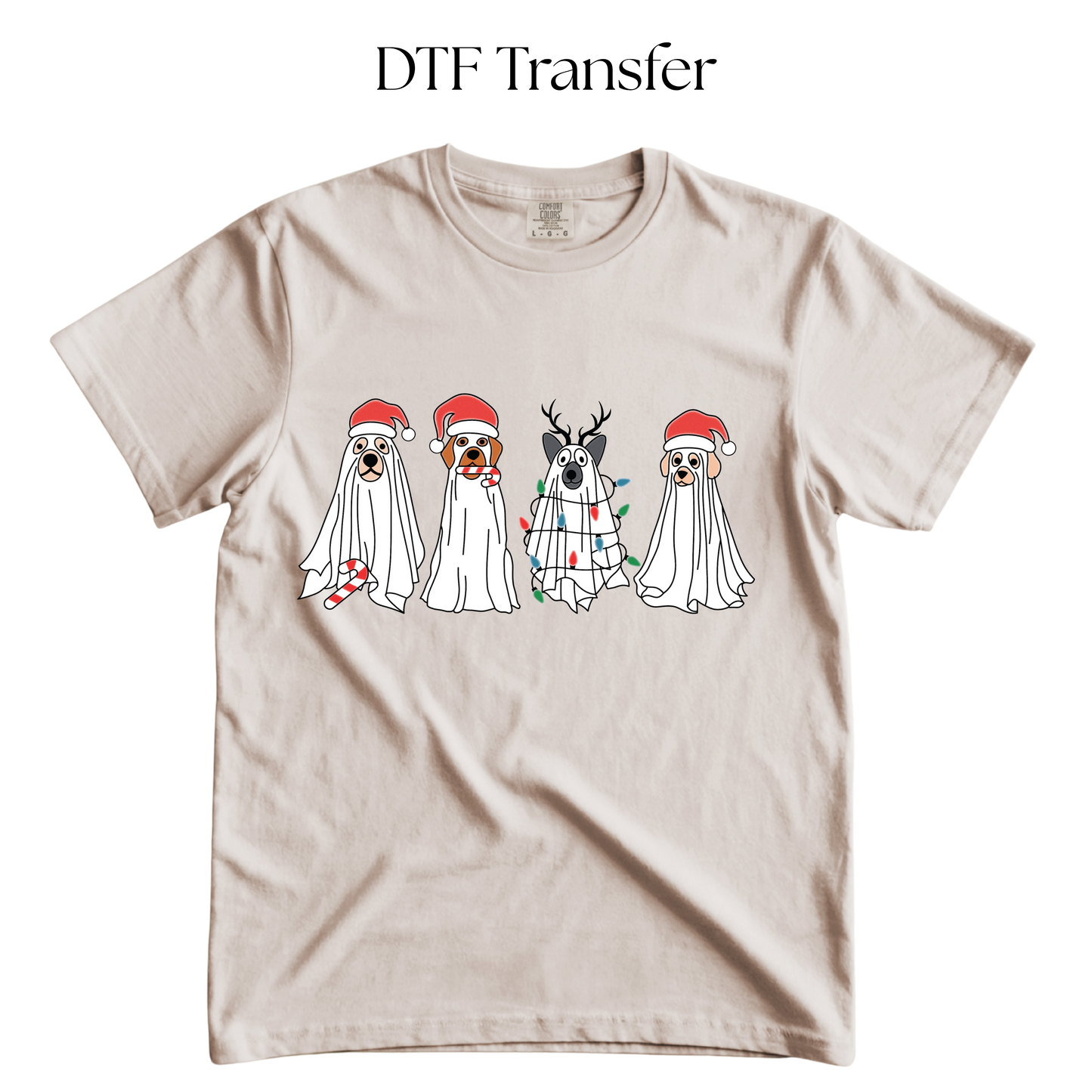Christmas Dogs DTF Transfer