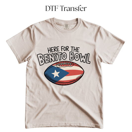 Benito Bowl Football DTF Transfer