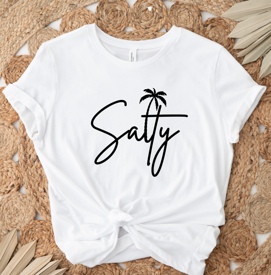 Salty (BLACK) SINGLE COLOR DTF TRANSFER
