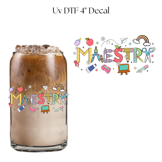 Maestra Things 4” UV DTF Decal