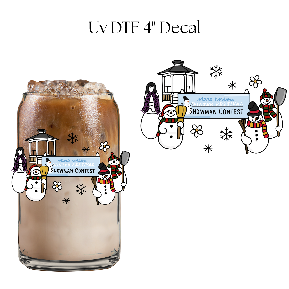 SH Snowman Contest 4” UV DTF Decal