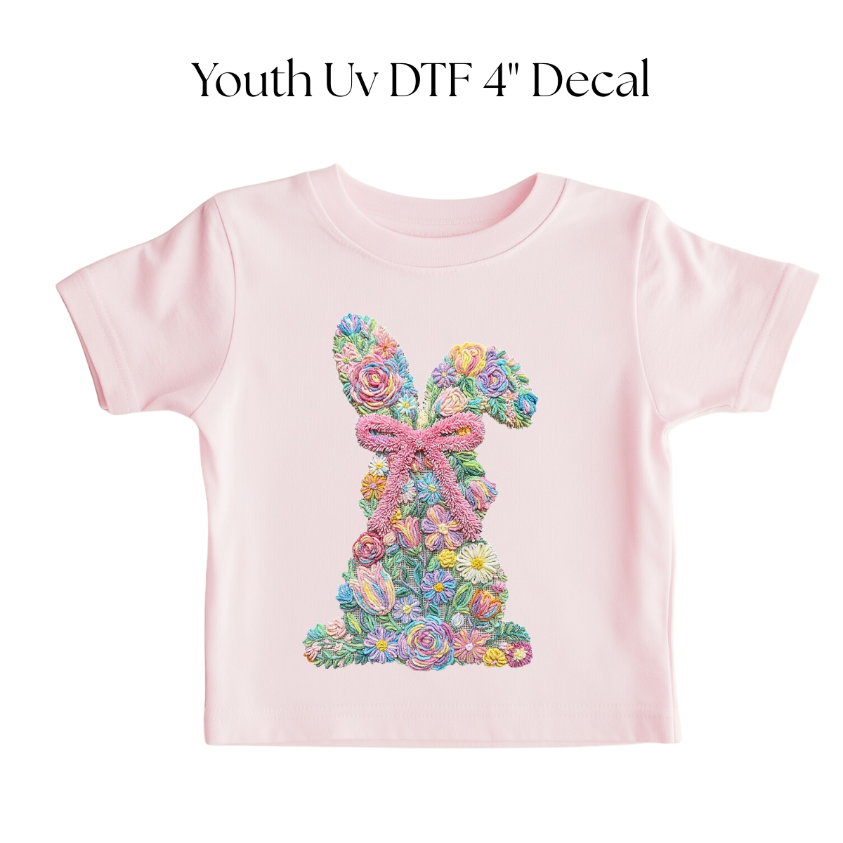 YOUTH Floral Bunny DTF Transfer