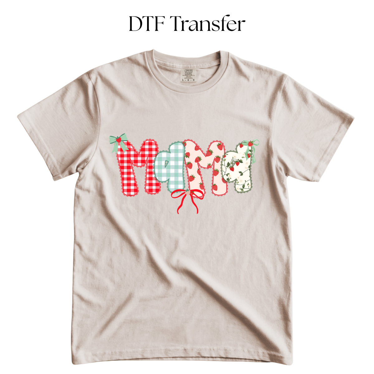 Strawberry MAMA DTF Transfer