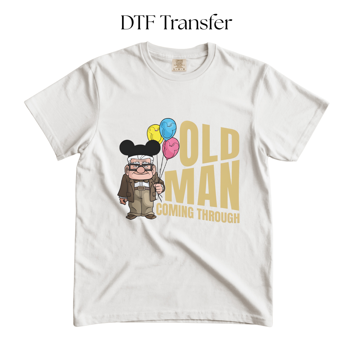 Old Man DTF Transfer