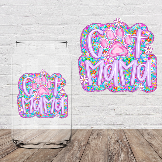 Purple Cat MAMA 4" UV DTF