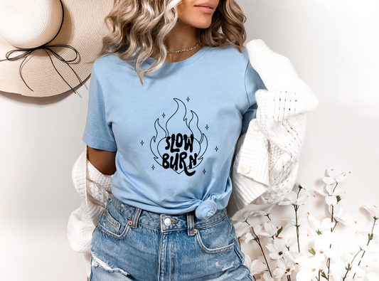 Slow Burn (BLACK) SINGLE COLOR DTF TRANSFER