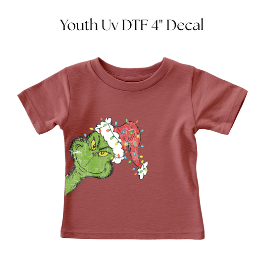 YOUTH Distressed Green Monsters Side DTF Transfer