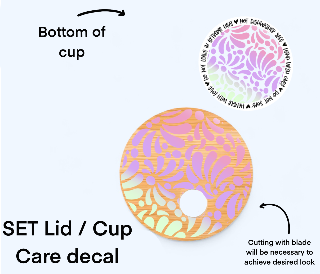 Talavera Ombre UV Wrap / Lid DOUBLE SIDED