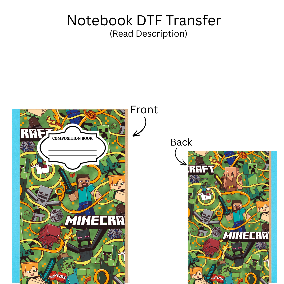 Mine Game Kraft Notebooks