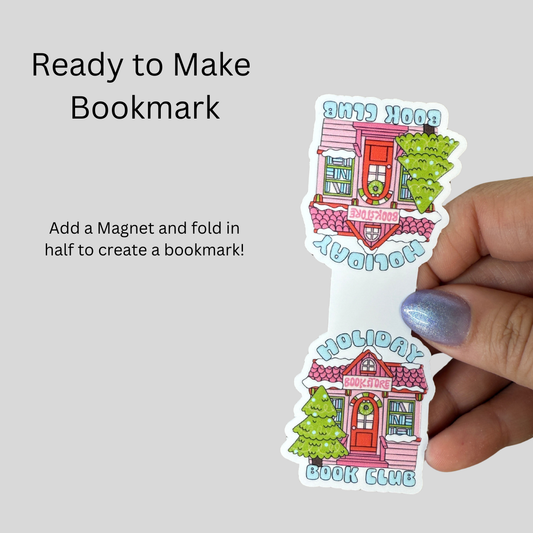 Holiday Book Club Magnetic Bookmark DIY