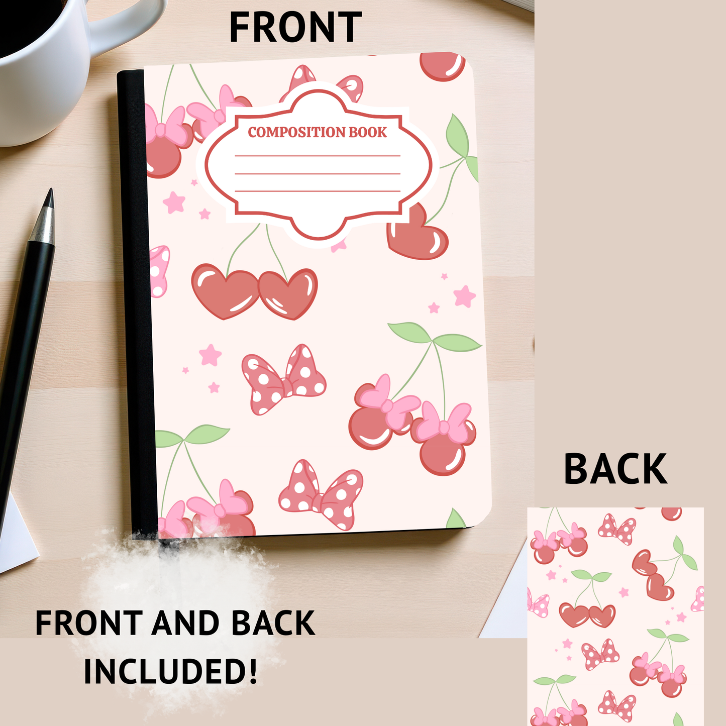 Cherries Composition Notebook Sticker