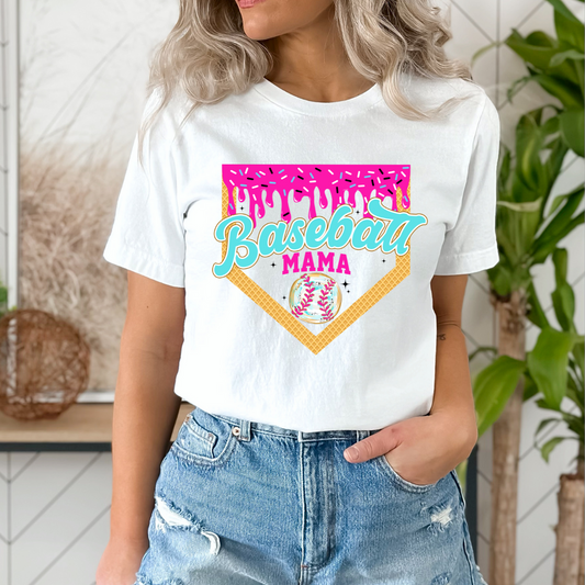 Baseball Mama Bright DTF TRANSFER