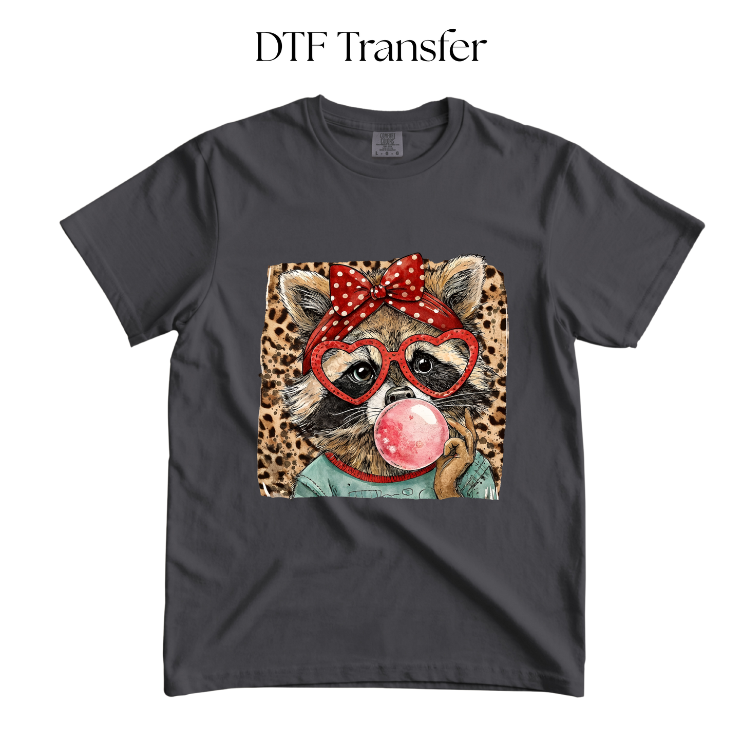 Raccoon Gum DTF Transfer