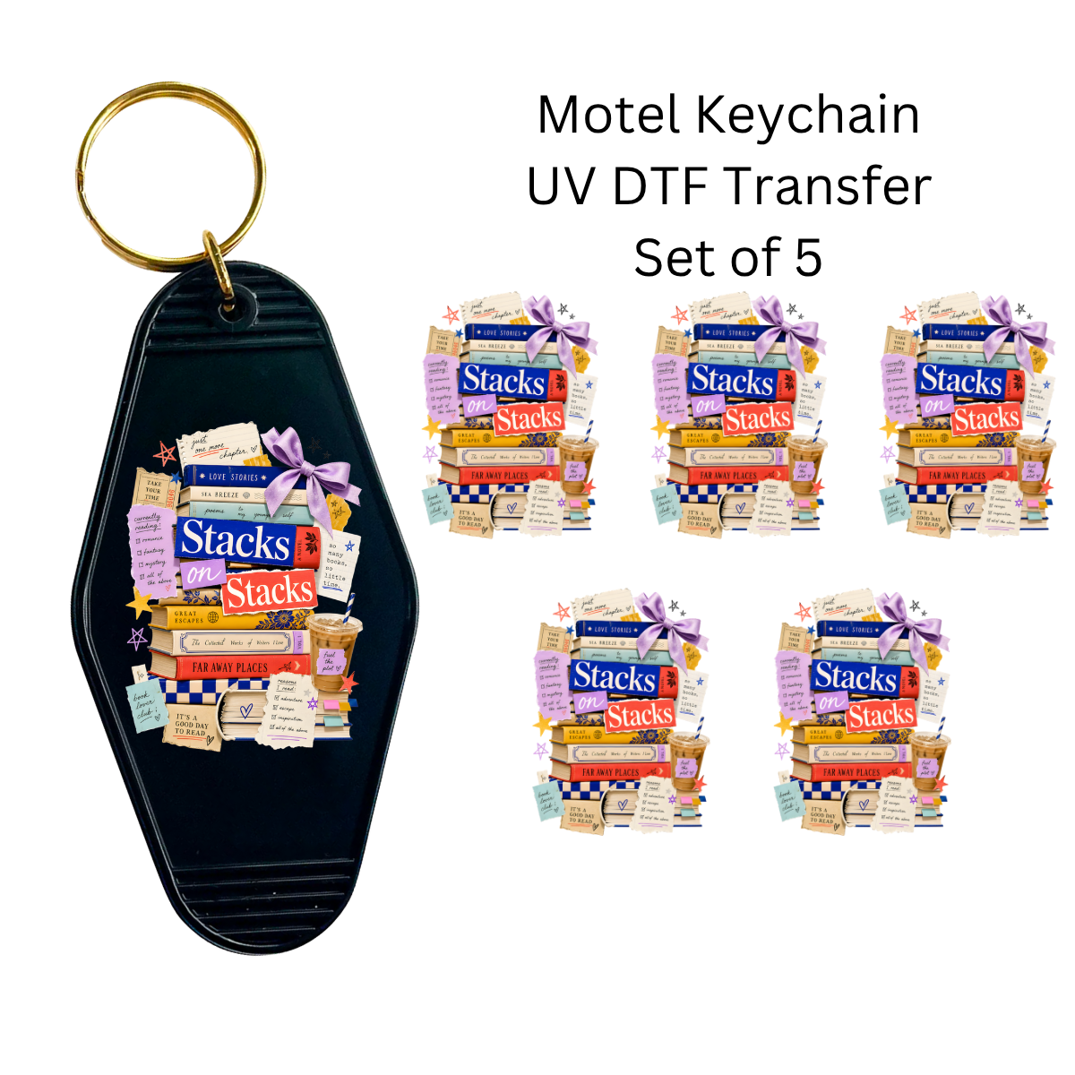 Stacks on Stacks Set of 5 Keychain Transfers