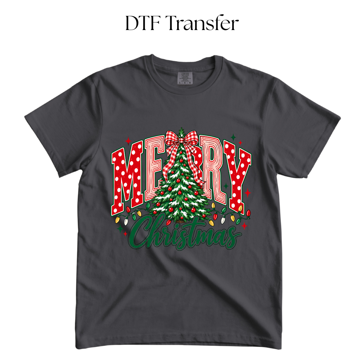 Merry Christmas DTF Transfer