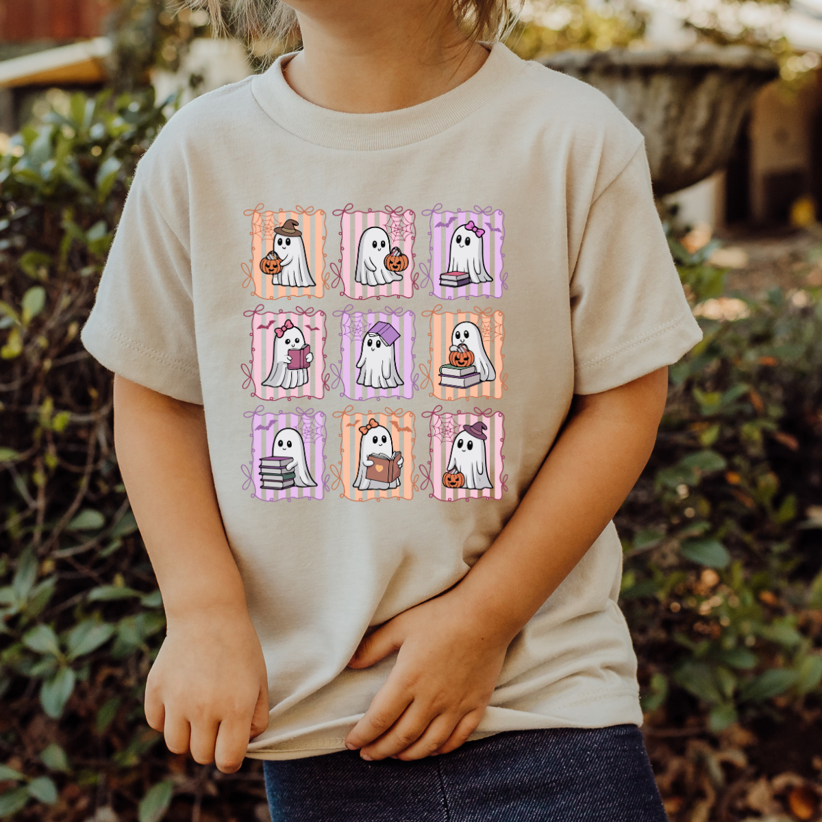 YOUTH Pink Purple Reading Ghost DTF TRANSFER
