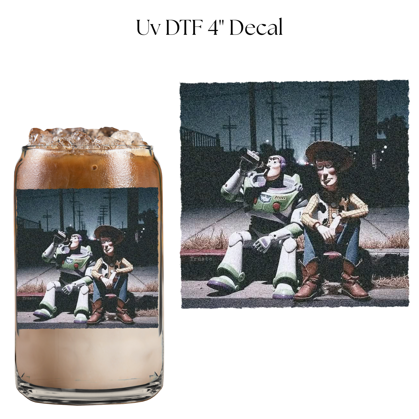 Wasted Toys 4” UV DTF Cup Decal