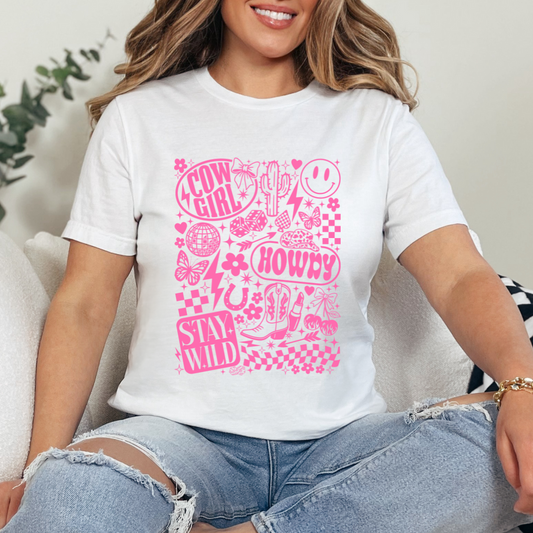 Cowgirl Pink Single Color DTF Transfer