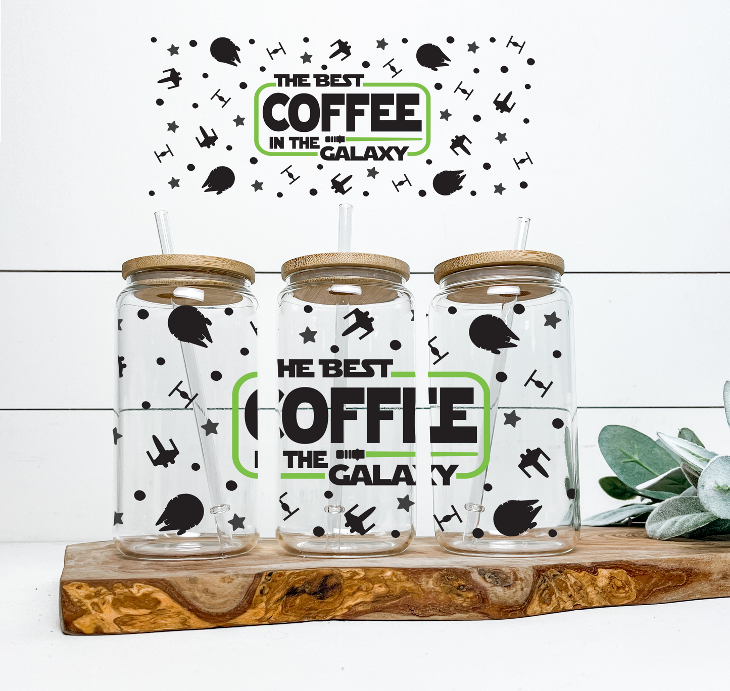 The Best Coffee In the Galaxy UV DTF Wrap