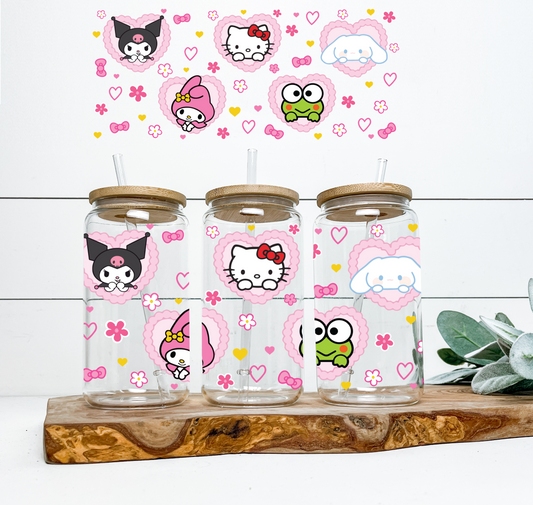 Kitty Heart Friends UV DTF Wrap