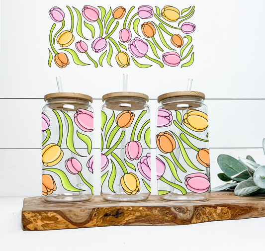 Tulips UV Wrap / Lid DOUBLE SIDED