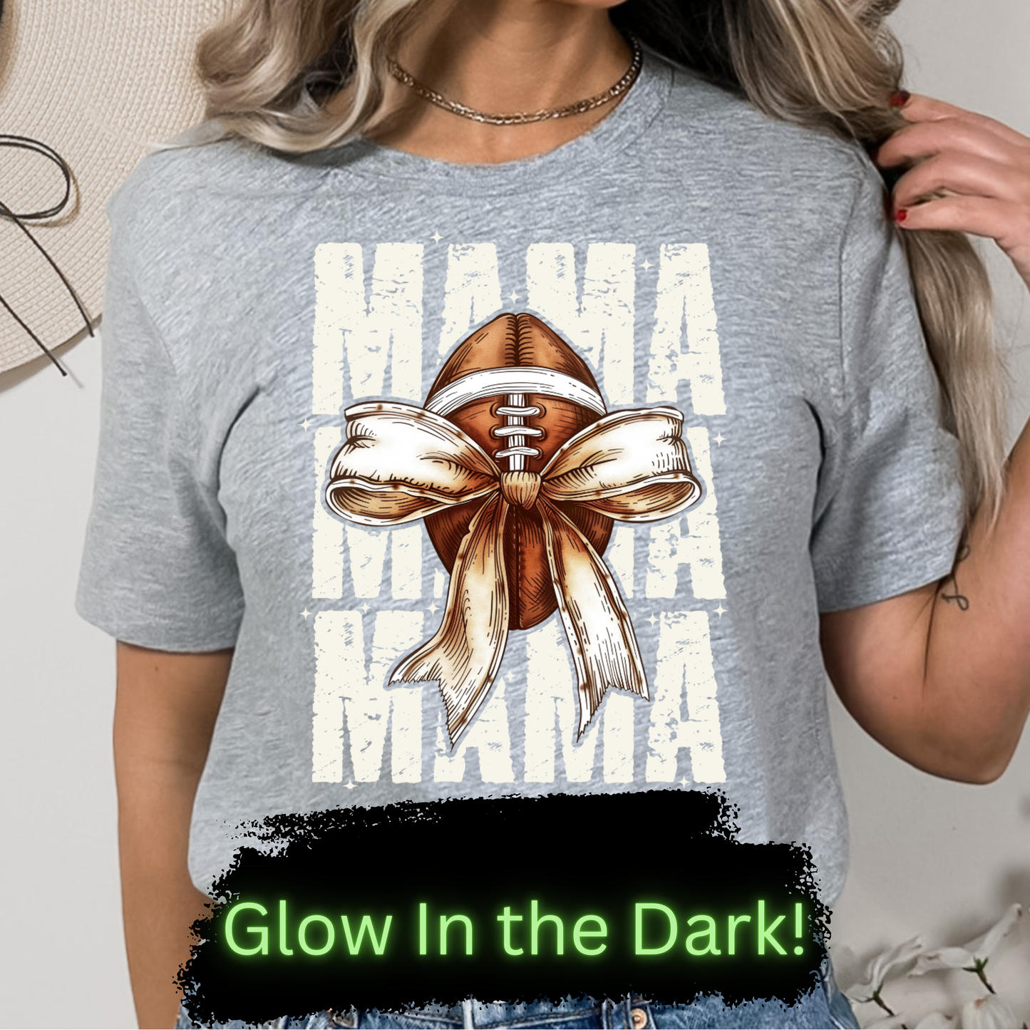 GOOD Football MAMA DTF Transfer GLOW IN THE DARK