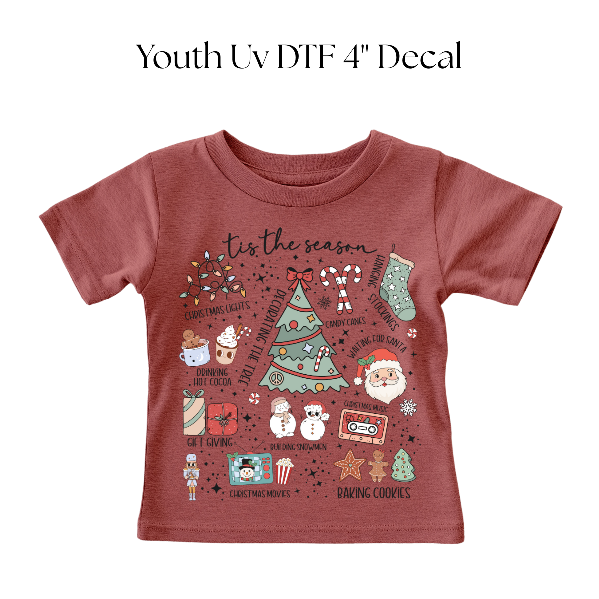 YOUTH Tis the Decorating Season Dtf Transfer