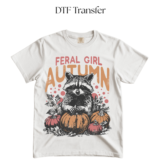 Feral Girl Autumn DTF Transfer