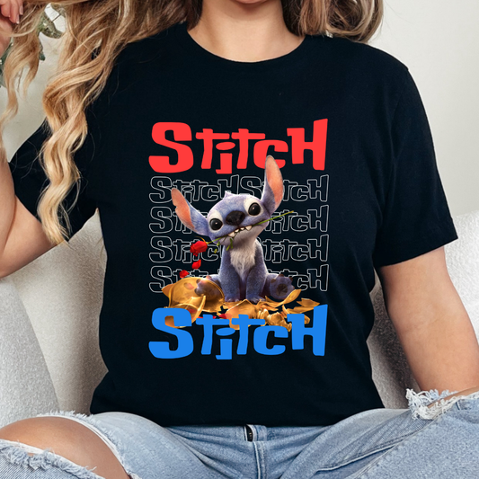 Blue Monster List DTF Transfer