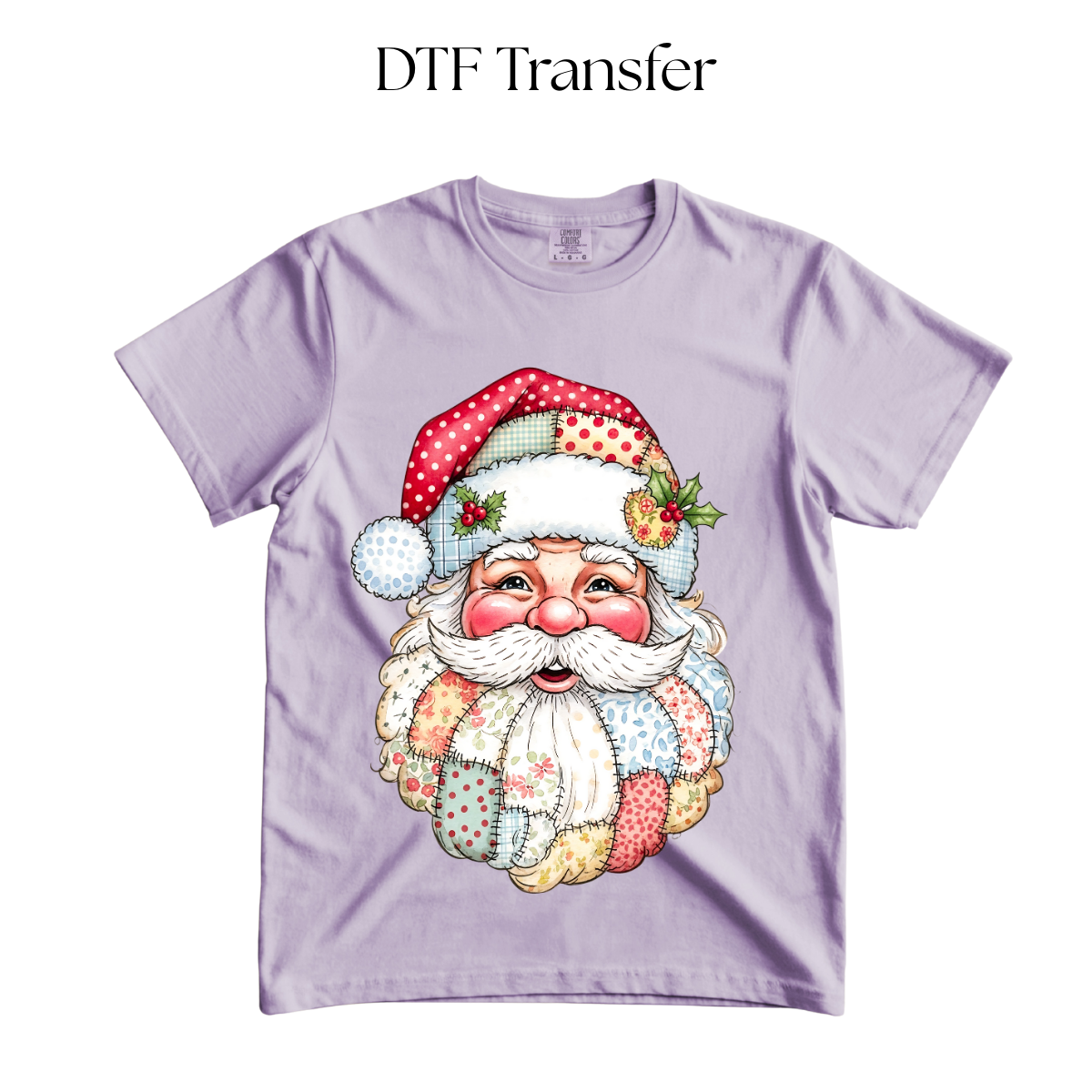 Santa Patches DTF Transfer