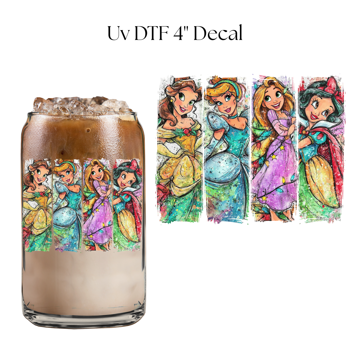 Princess Colors 4” UV DTF Decal