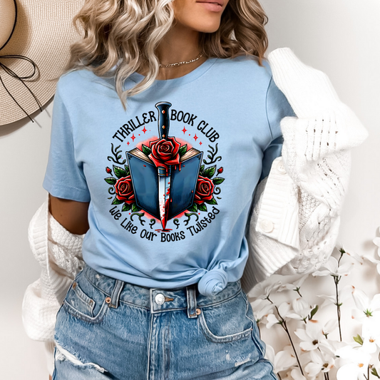 Thriller Book Club Dtf Transfer