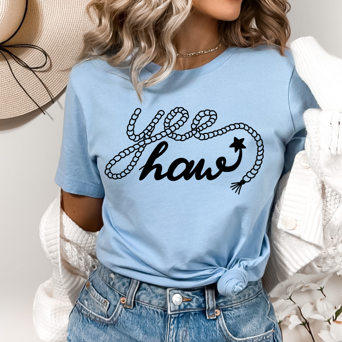 Yee Haw Single Color DTF Transfer