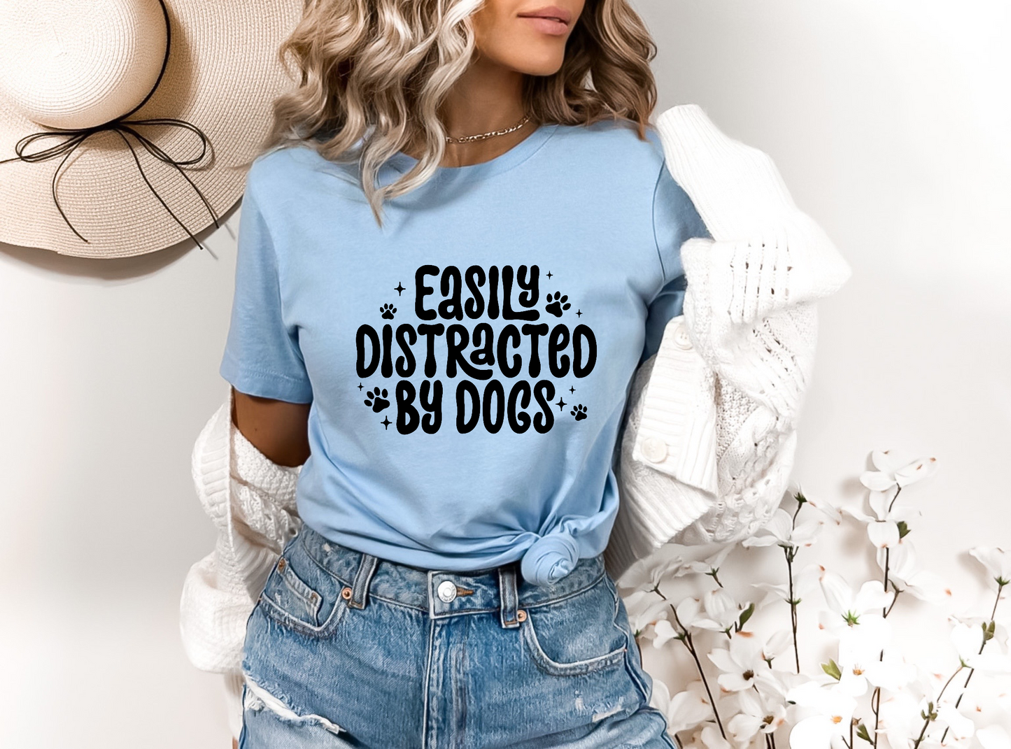 Easily Distracted By Dogs Screen Print