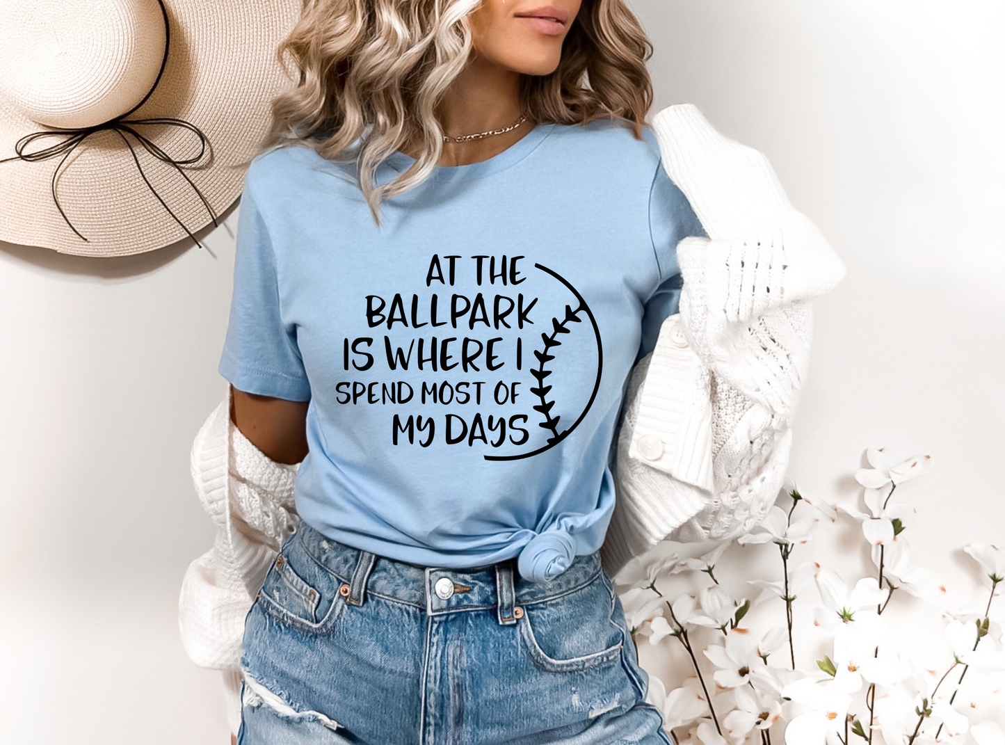 AT The Ballpark (BLACK) SINGLE COLOR DTF TRANSFER