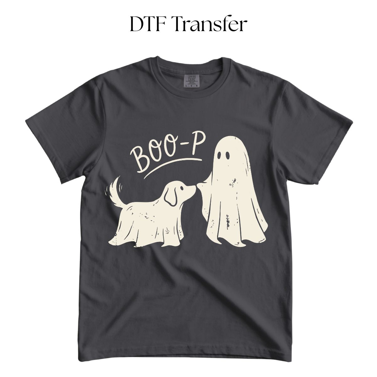 Boo-P Single Color DTF Transfer